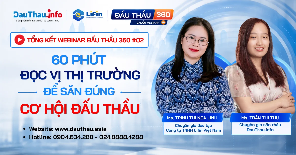DauThau.info tổ chức thành công Webinar Đấu Thầu 360 #02 với hơn 60 người tham dự