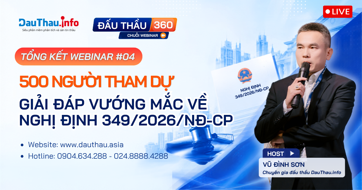 DauThau.info giới thiệu Webinar Đấu Thầu 360 #04