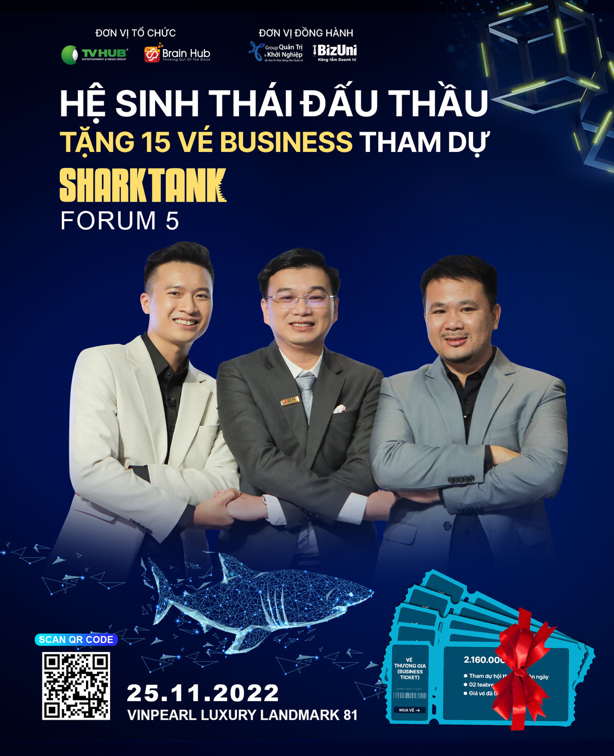 HSTĐT tài trợ vé VIP Shark Tank Forum 5