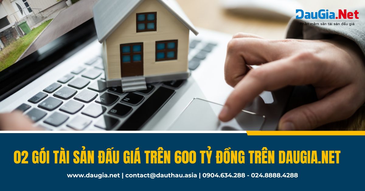 Top 2 gói tài sản đấu giá trên 800 tỷ đồng