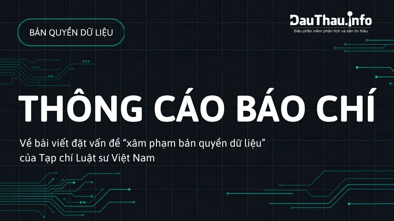 thumbnail thong cao bao chi dauthau info ve ban quyen du lieu